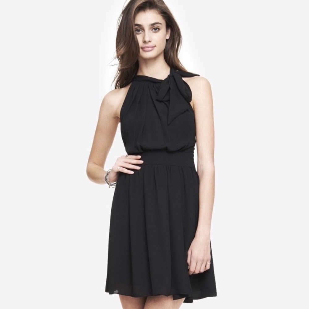 Express Tie-Neck Dress
